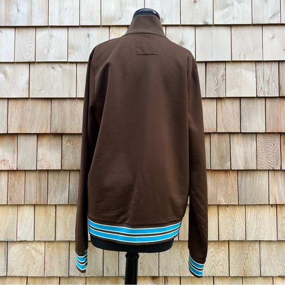 Y2K Hollister Pro Sport Retro Waimea Longboard Classic Brown Track Jacket, L - Picture 10 of 12